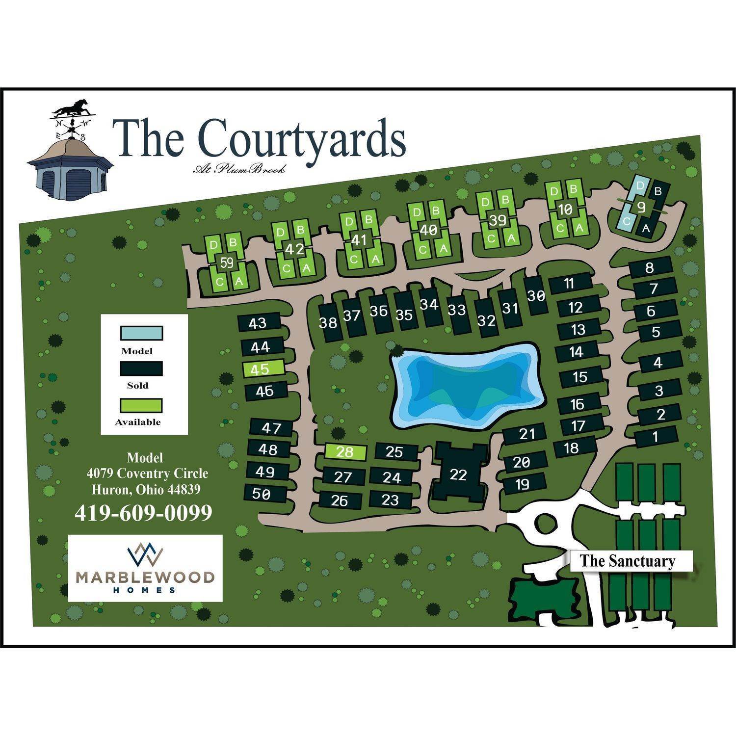 16. The Courtyards at Plum Brook建於 4079 Coventry Circle, Huron, OH 44839
