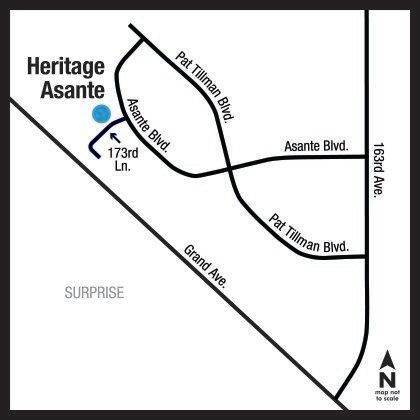 Asante Heritage Active Adult - Tradition xây dựng tại 17269 W Via Lindo Court, Surprise, AZ 85387